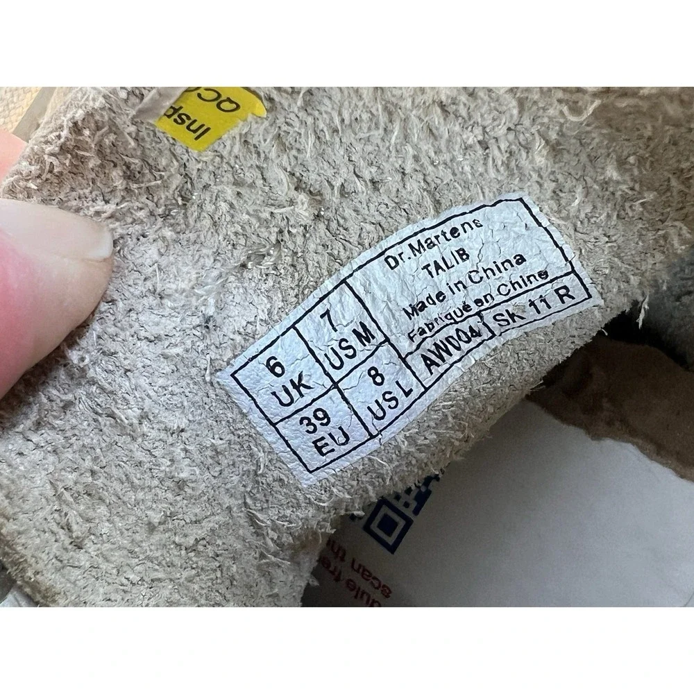 Dr. Martens Talib Men's Size 7 Ladies 8 Soft Brando Leather Sand - Picture 9 of 9